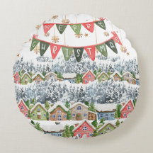 Niedliches Schneeweihdorf