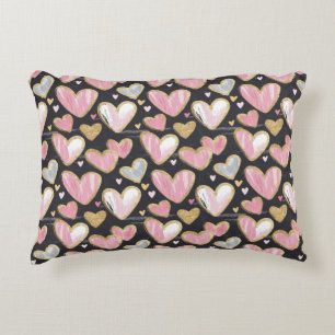 niedliches schönes Muster für den Valentinstag Dekokissen