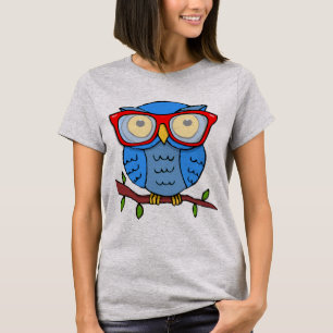 Niedliches Schüssel mit Brille T-Shirt