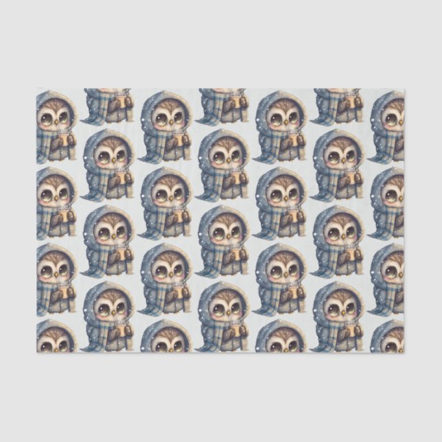 Niedliches Schüssel mit Kaffeemuster Seidenpapier (Vorderseite)