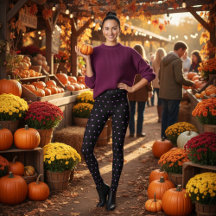 Niedliches Schwarz-Lila-Polka-Punktmuster