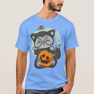 Niedliches Schwarz mit Anime Pumpkin für Kawaii Ha T-Shirt