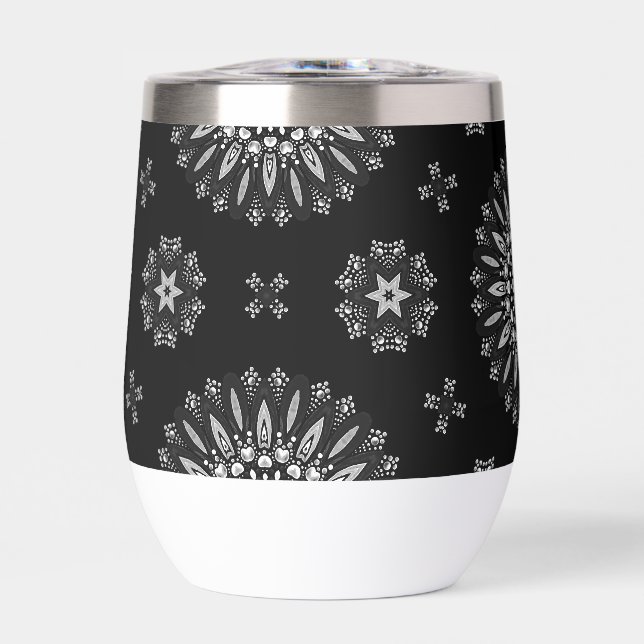 Niedliches Schwarz-Weiß-Dot-Art-Muster (Vorderseite)