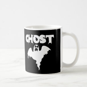 Niedliches Schwarz-Weiß-Ghost-Halloween Tasse