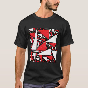 Niedliches Schwarz-weißes Dreieck T-Shirt