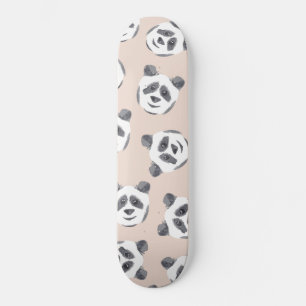 Niedliches Schwarz-weißes Panda-Muster Skateboard
