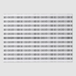 Niedliches Schwarz-weißes Spitzenmuster Weihnachte Seidenpapier