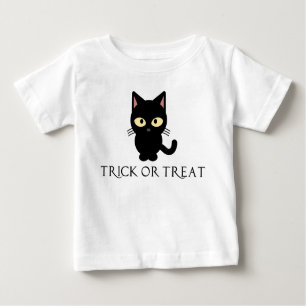 Niedliches schwarze Katzen-Halloween-Shirt Baby T-shirt