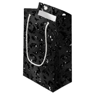Niedliches Schwarzer Käse Leopard Hautbild Kleine Geschenktüte