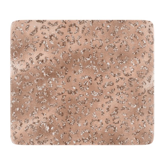 Niedliches Schwarzer Käse Leopard Hautbild Schneidebrett (Vorderseite)