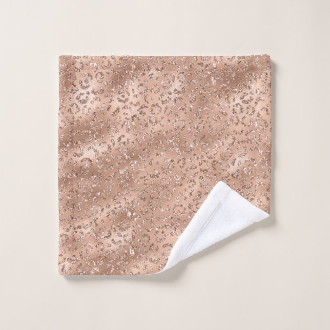 Niedliches Schwarzer Käse Leopard Hautbild Waschlappen (Waschlappen)