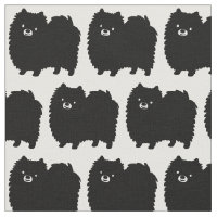 Niedliches Schwarzer Spitz-Hunde-Muster