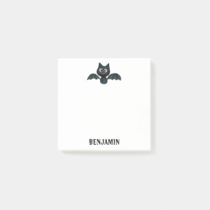 Niedliches schwarzes Becken mit Namen Post-it Klebezettel