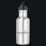 Niedliches schwarzes benutzerdefiniertes Skriptnam Edelstahlflasche<br><div class="desc">Niedlicher,  schwarz-weißer,  benutzerdefinierter Skriptname einfache moderne Edelstahlwasserflasche. Ideal für Kinder und Erwachsene gleichermaßen</div>