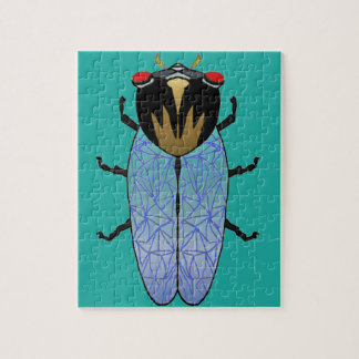Niedliches Schwarzes Cicada Puzzle