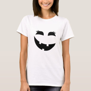 Niedliches Schwarzes Halloween Jack-O-Lantern mit T-Shirt