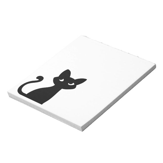 NIEDLICHES SCHWARZES KNOTE PAD STATIONERY NOTIZBLOCK (Rotiert)