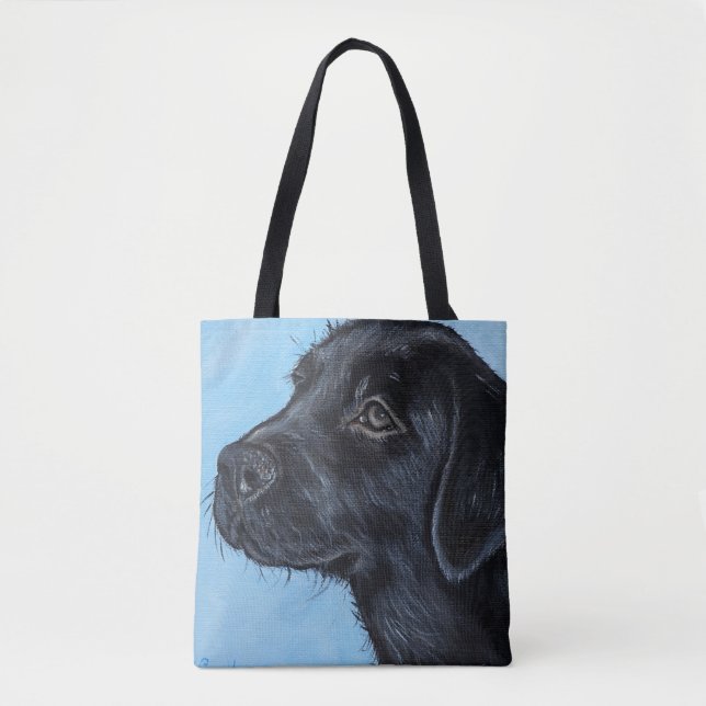 Niedliches Schwarzes Labrador-Welpenbild (Vorderseite)