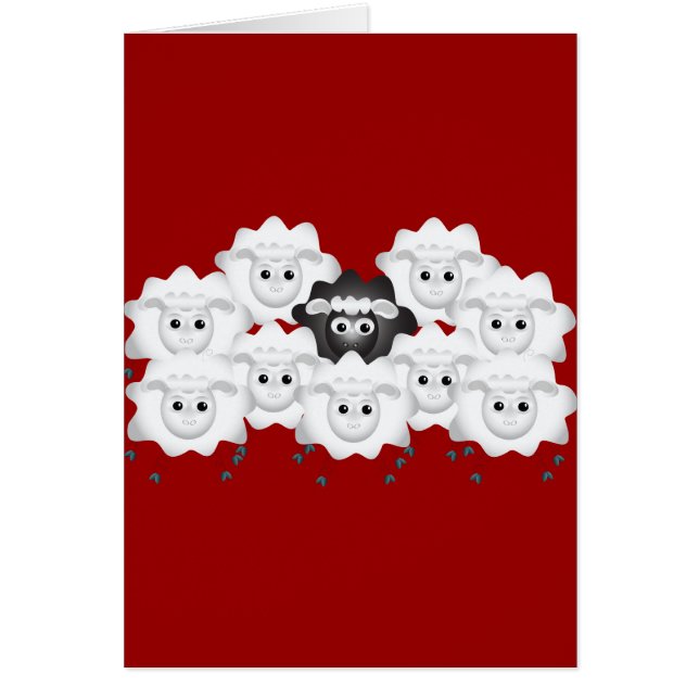 Niedliches Schwarzes Schaf (Vorne)