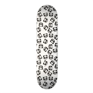 Niedliches Schwarzweiss-Panda-Cartoon-Muster Skateboard