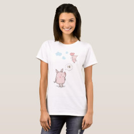Niedliches Schwebschwein-Sprichwort Hi T-Shirt