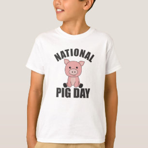 Niedliches Schwein am Tag des Schweins T-Shirt