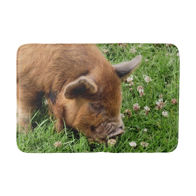 NIEDLICHES SCHWEIN BADEMATTE (Vorderseite)