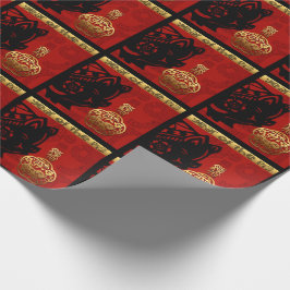 Niedliches Schwein Chinesisches Jahr Zodiac Geburt Geschenkpapier