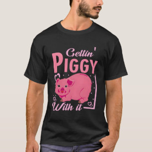 Niedliches Schwein Gettin "Schweine mit it Liebe S T-Shirt