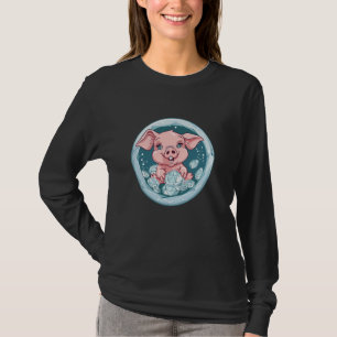 Niedliches Schwein I Kinder Schwein T-Shirt