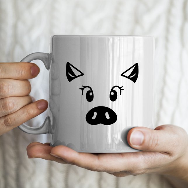 Niedliches Schwein Kaffeetasse (Von Creator hochgeladen)