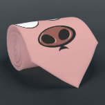 Niedliches Schwein Krawatte<br><div class="desc">Niedliches kleines piggy Gesicht auf Ihrer Krawatte.</div>