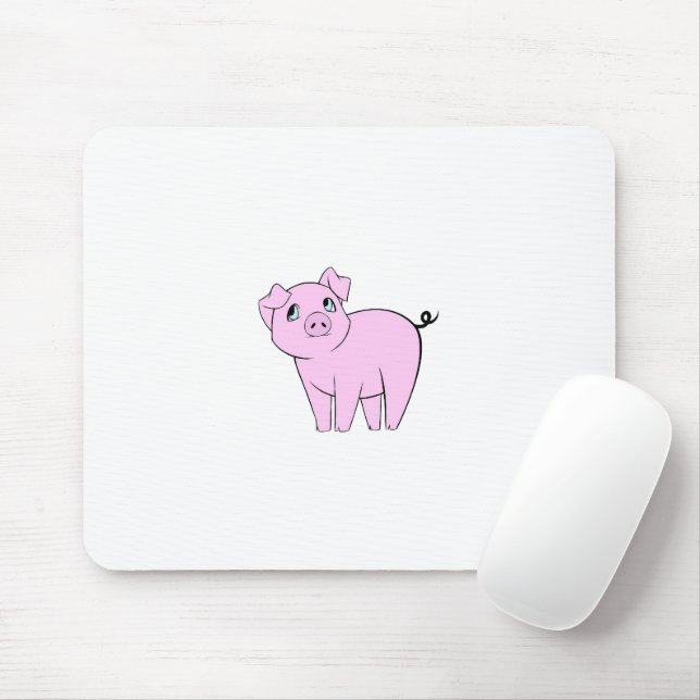 Niedliches Schwein, Little Pig, Schwein, Rosa Schw Mousepad (Mit Mouse)
