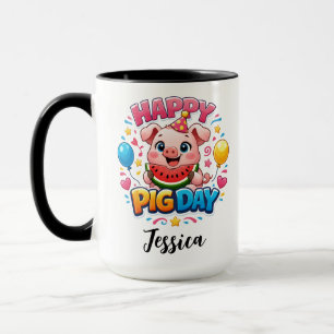 Niedliches-Schwein-Tag-Tasse – Liebhaber entzücken Tasse