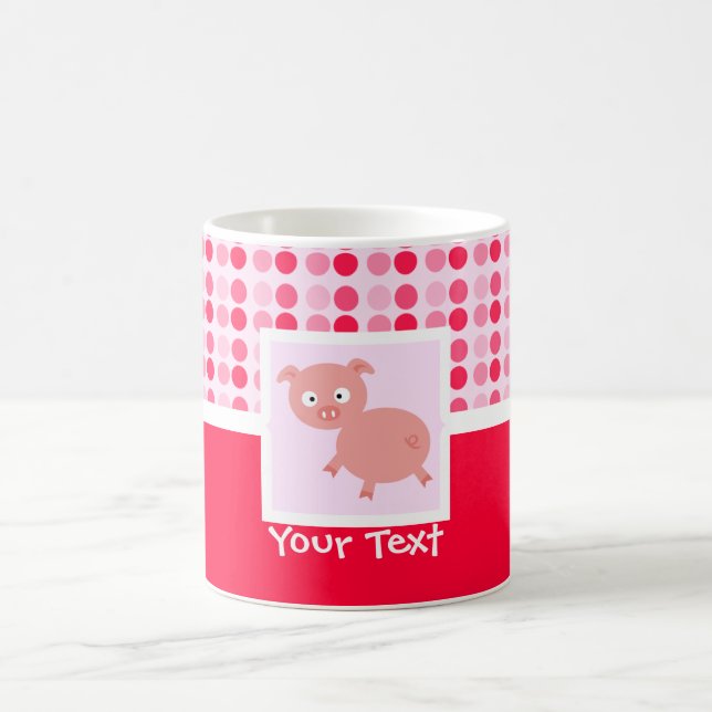 Niedliches Schwein Tasse (Mittel)