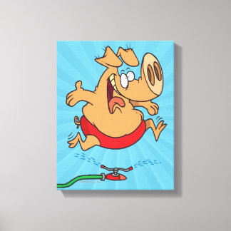 niedliches Schweine Leinwanddruck