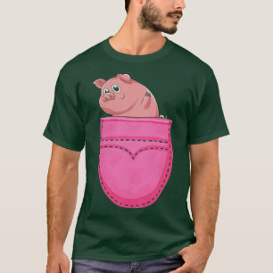 Niedliches Schweinefleisch Bauer Tiere Lover Poc T-Shirt