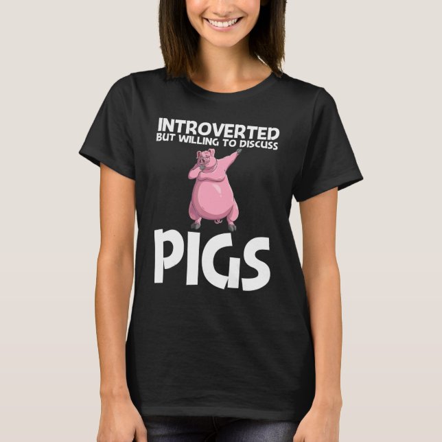 Niedliches Schweinefleisch — Frauen — Tierfutter 1 T-Shirt (Vorderseite)