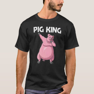 Niedliches Schweinefleisch für Männer Vater Tierfu T-Shirt