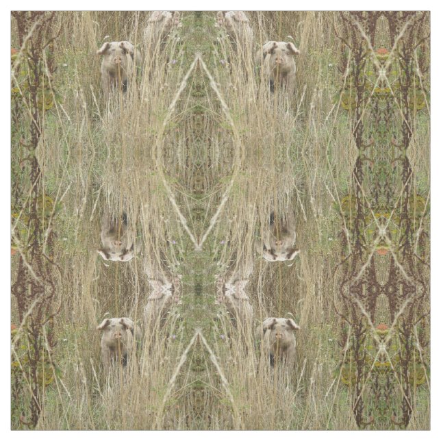 Niedliches Schweinefleisch Gemusterte Tierwerkstof Stoff (Muster)