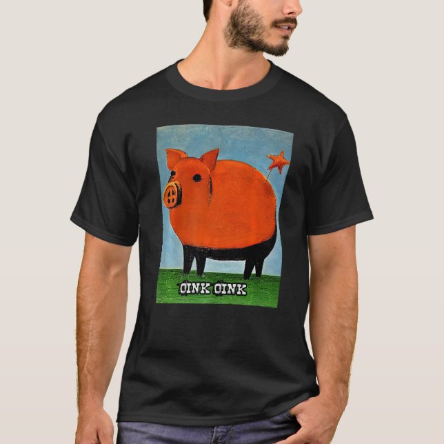 Niedliches Schweinefleisch Oink Oink 29 T-Shirt (Vorderseite)