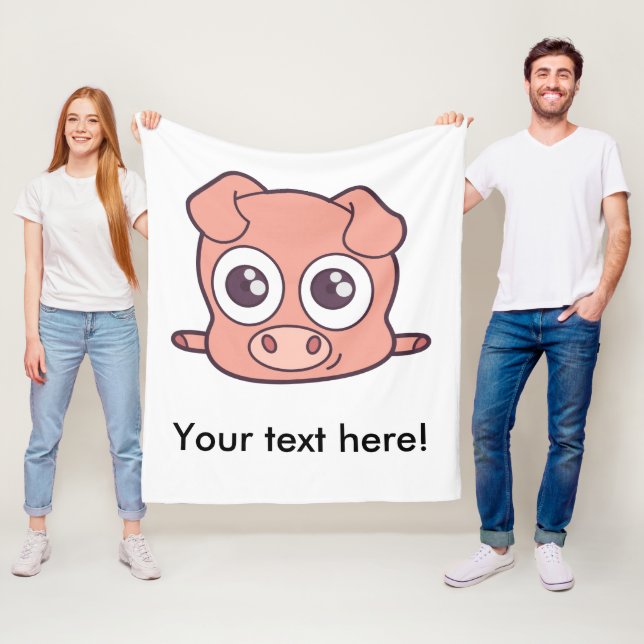 Niedliches Schweineklima Fleecedecke (Beispiel)