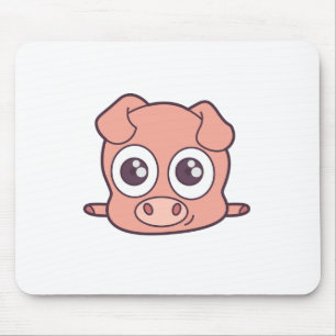 Niedliches Schweineklima Mousepad