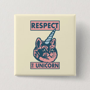 Niedliches schweres Atmen von Caticorn Button