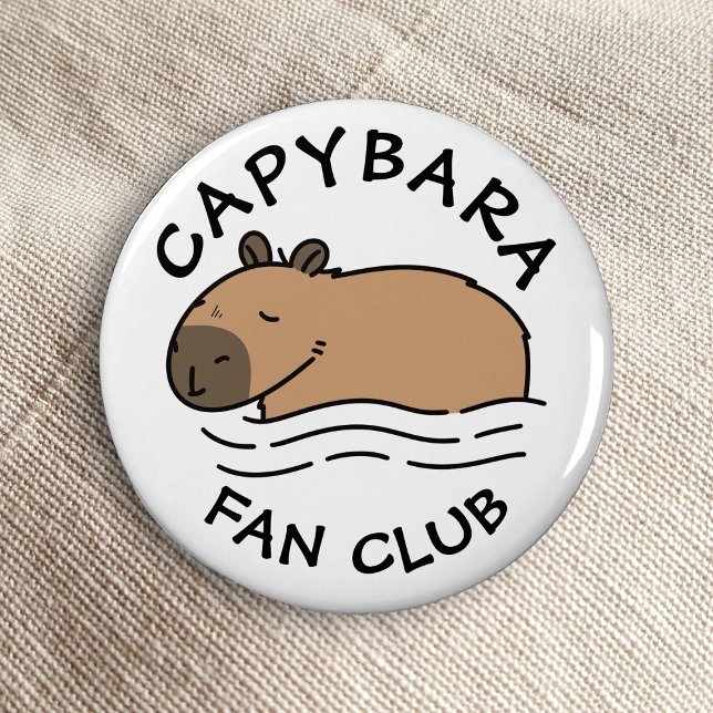 Niedliches Schwimmen Capybara Personalisiert Flaschenöffner (A unique capybara art on a bottle opener.)