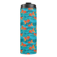 Niedliches Schwimmen Goldfish & Wassermuster