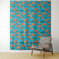 Niedliches Schwimmen Goldfish & Wassermuster