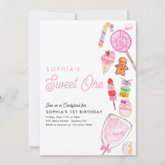 Niedliches SCHWIZEN 1 Kandy Kids Candyland 1. Gebu Einladung