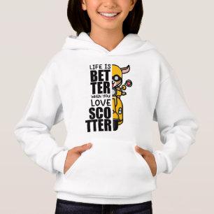 Niedliches Scooter-Goat-Design Hoodie