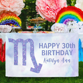 Niedliches Scorpio Custom Lila Happy Birthday Banner